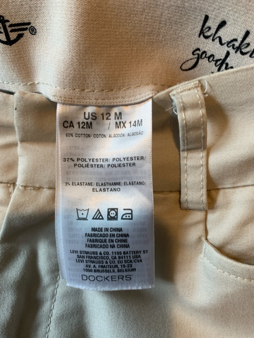 DOCKERS Women’s Classic Slim Dress Pants - Beige - Picture 3 of 4